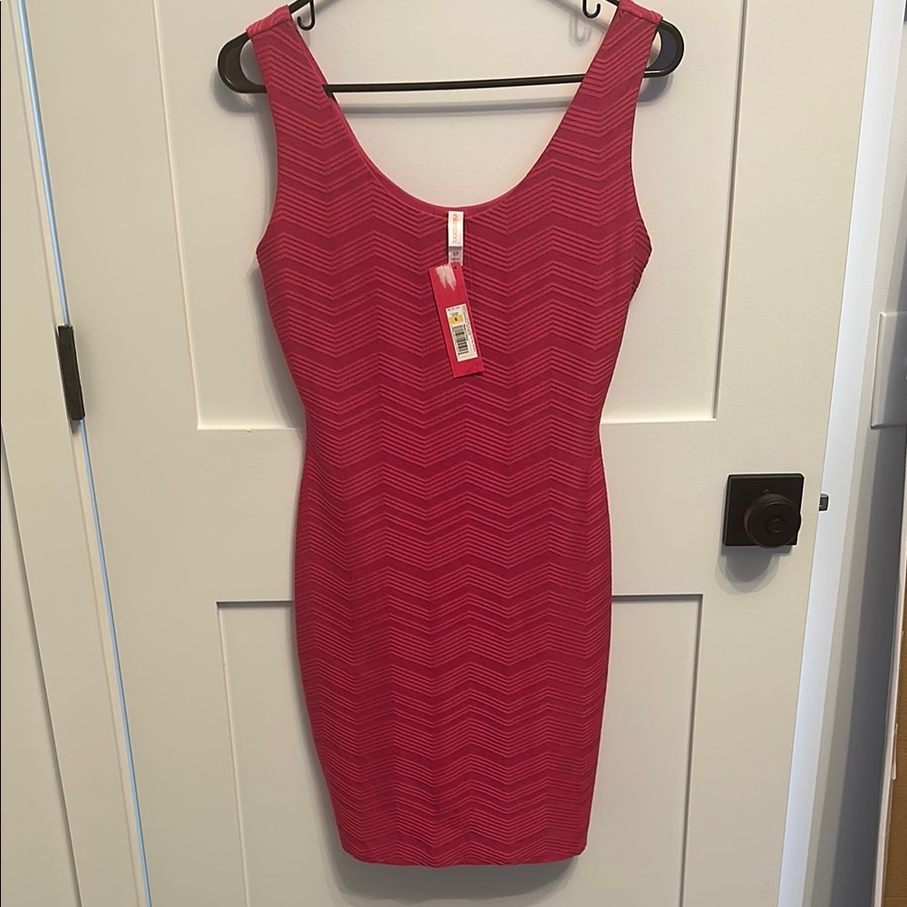Xhilaration Pink Bodycon Mini Dress Scoop Neck Sleeveless